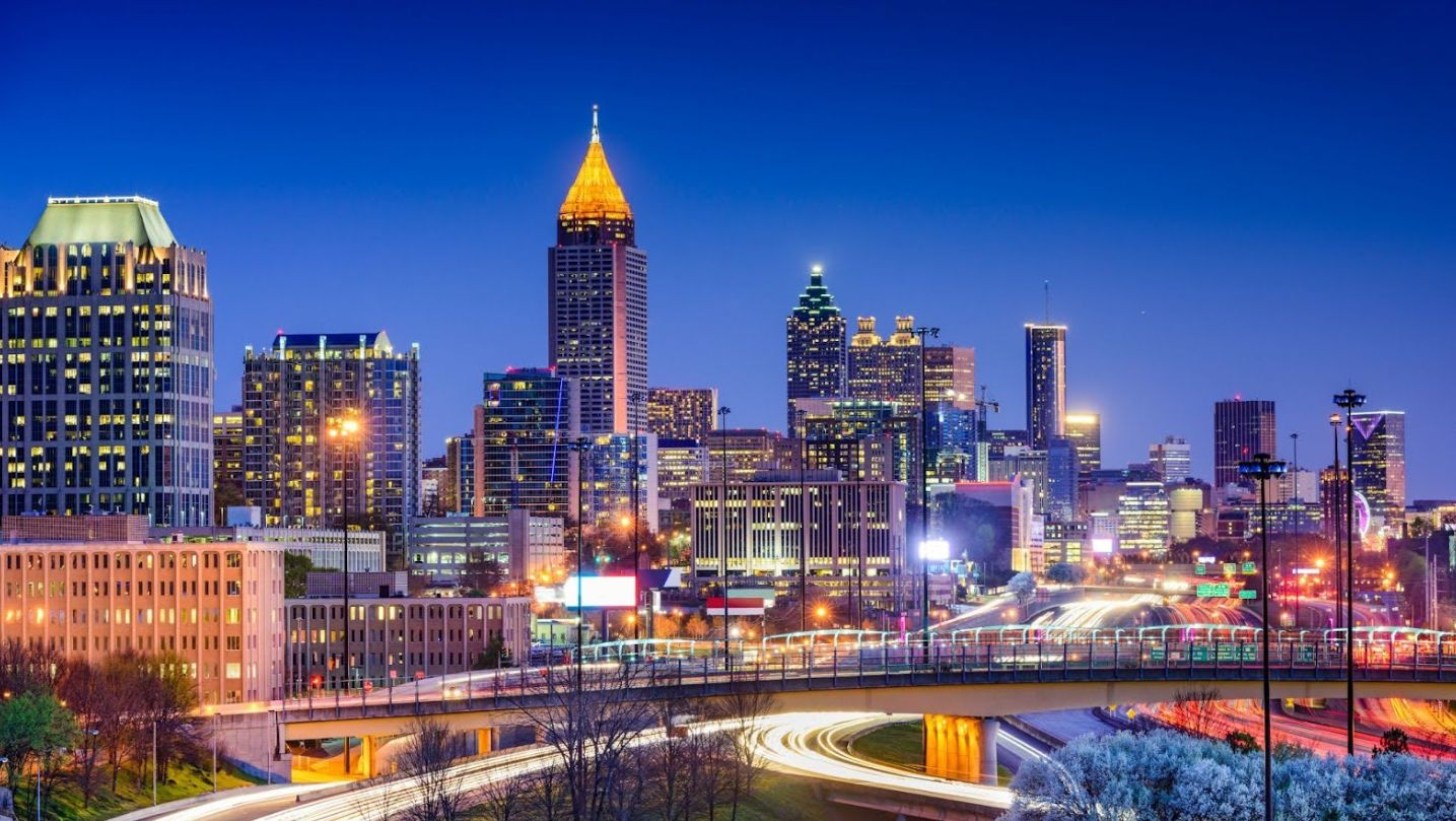 A photograph of downtown Atlanta’s skyline.